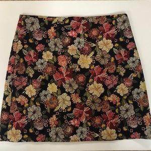 LOFT Embroidered Skirt